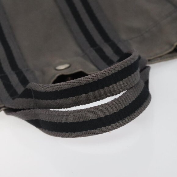 HERMES Fourre Tout PM Hand Bag Canvas Gray Auth ti2740 - Picture 9 of 14